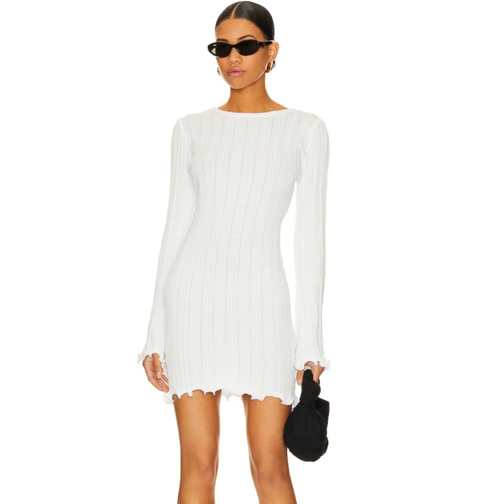 SNDYS Baha Mini Dress in White - Picture 3 of 3